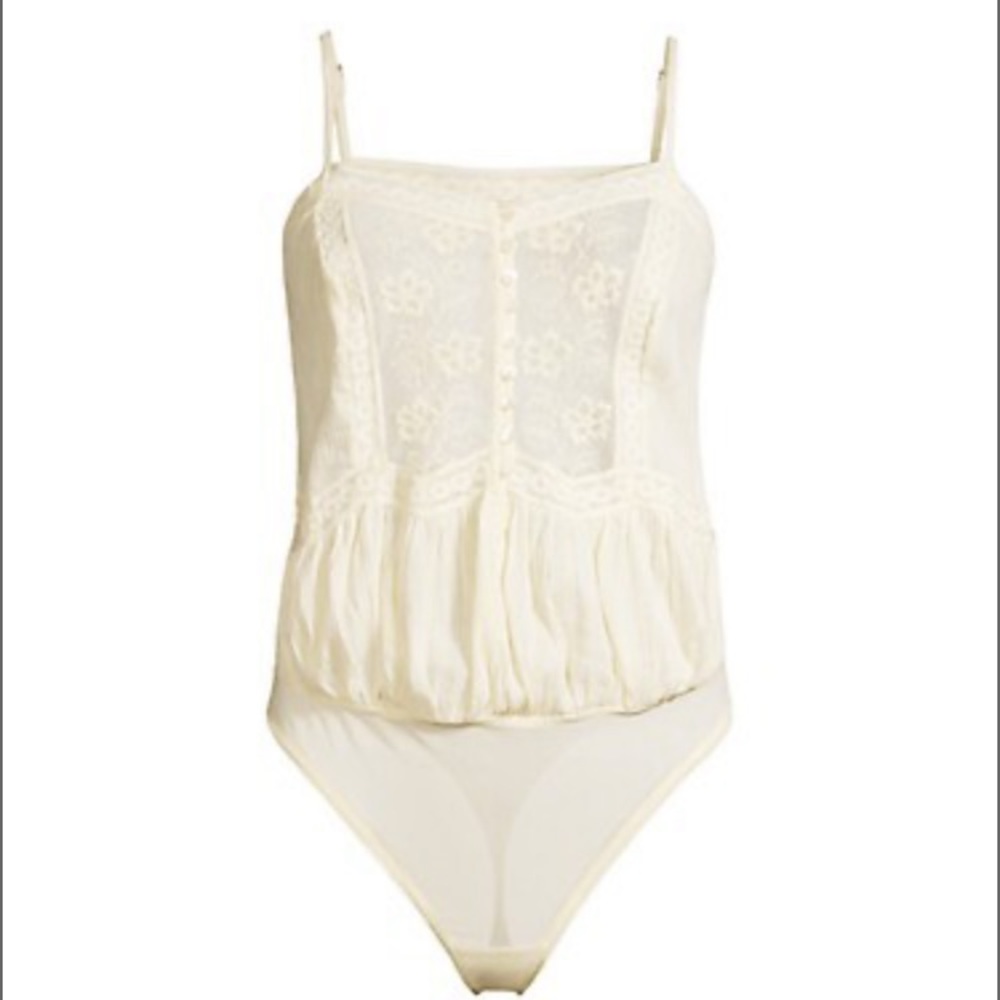 NWT Free People Still The One Lace Thing Body Suit